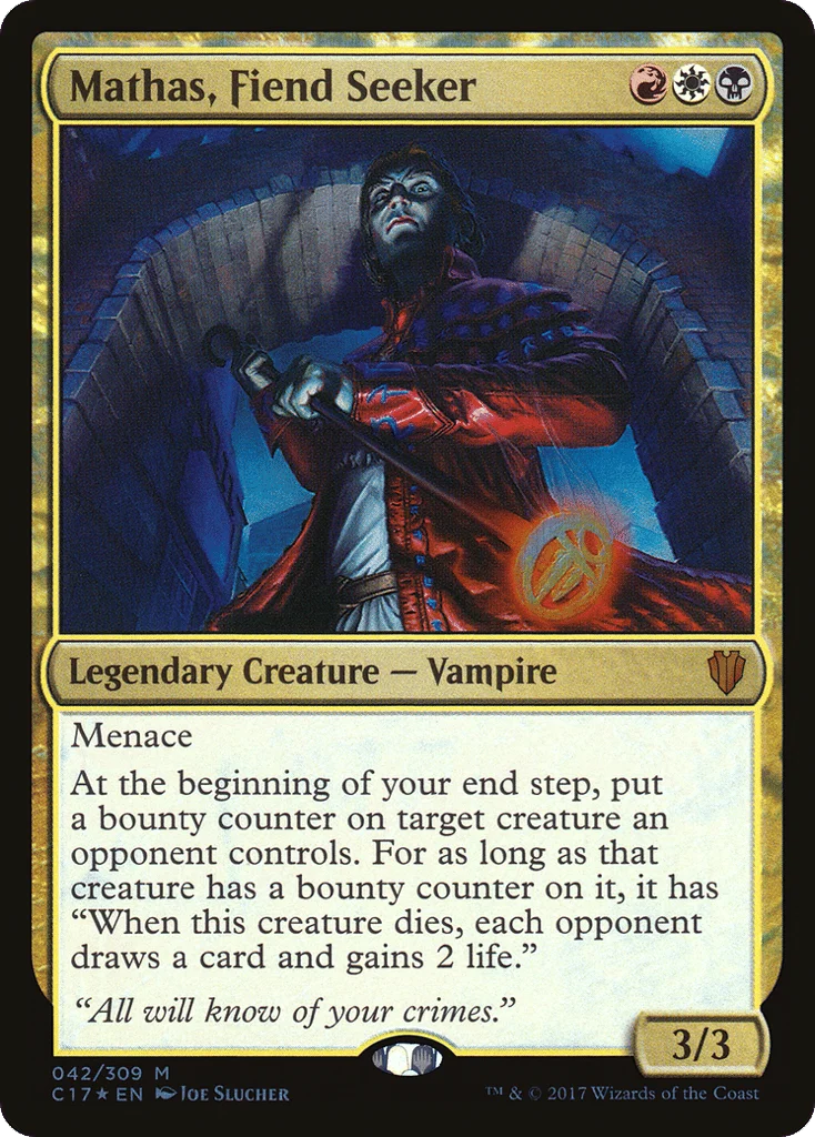 Mathas, Fiend Seeker · Commander 2017