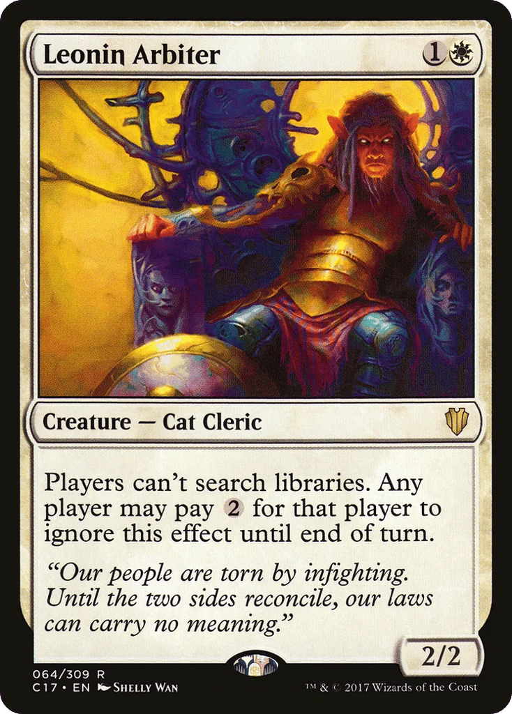 Leonin Arbiter · Commander 2017