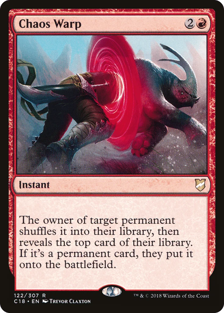 Chaos Warp · Commander 2018