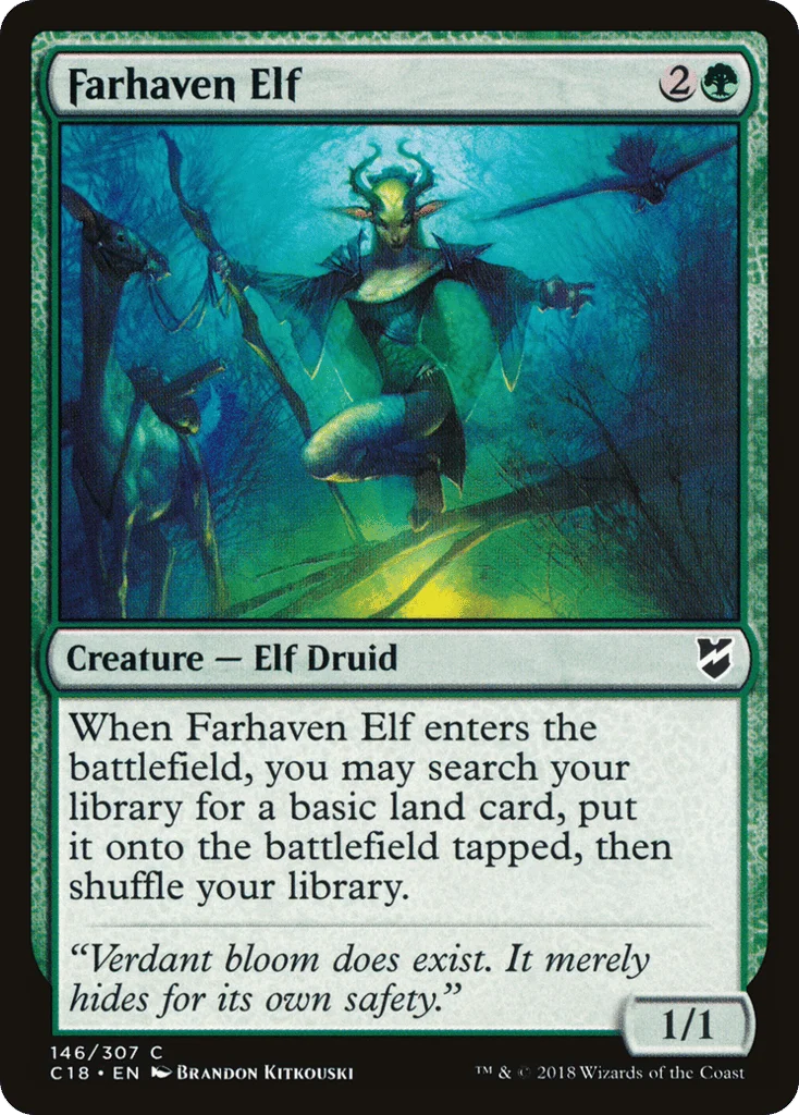 Farhaven Elf · Commander 2018