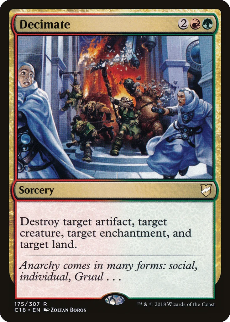 Decimate · Commander 2018