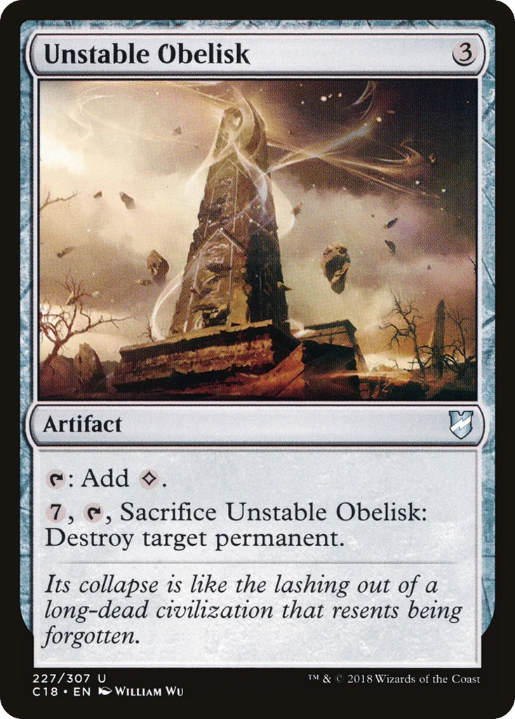 Unstable Obelisk · Commander 2018