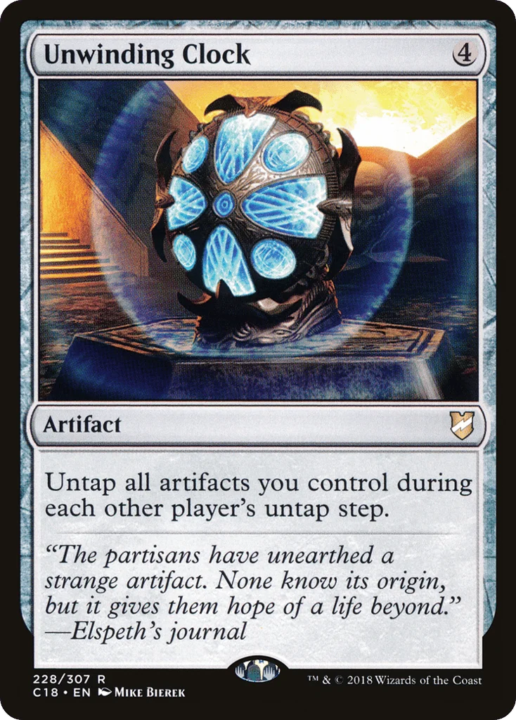 Unwinding Clock · Commander 2018