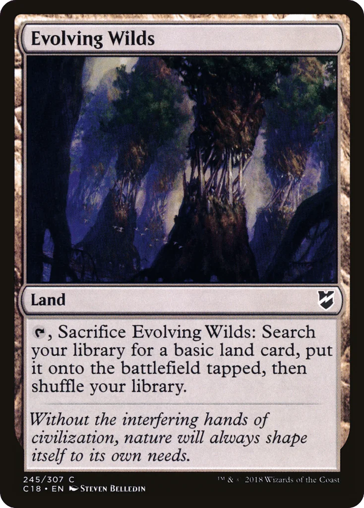 Evolving Wilds · Commander 2018