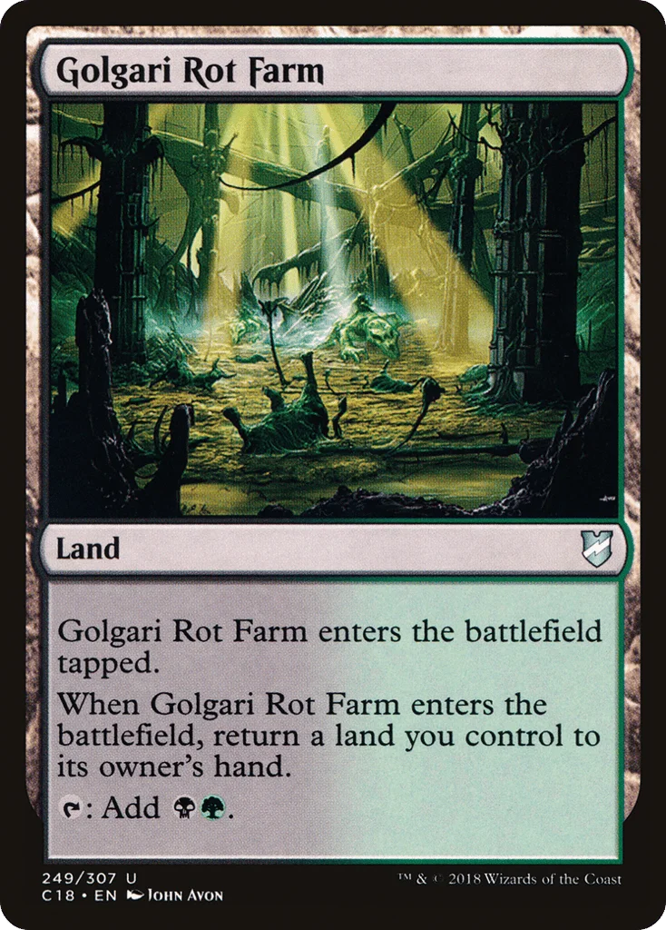 Golgari Rot Farm · Commander 2018