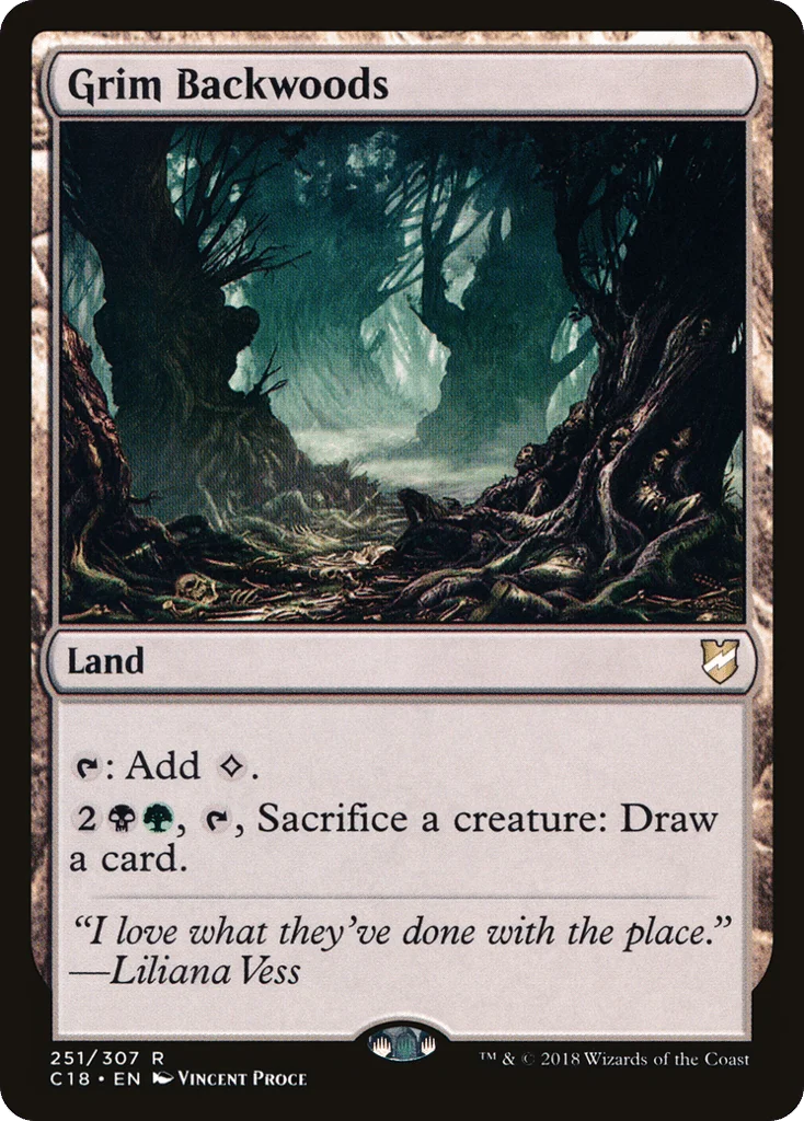 Grim Backwoods · Commander 2018