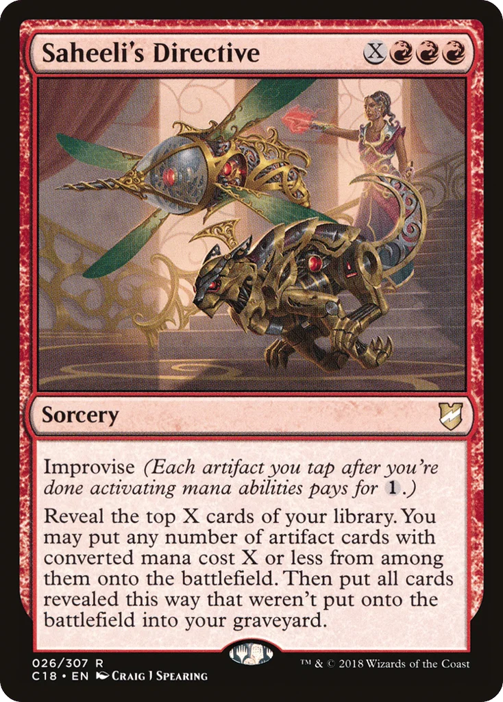 Saheeli's Directive · Commander 2018