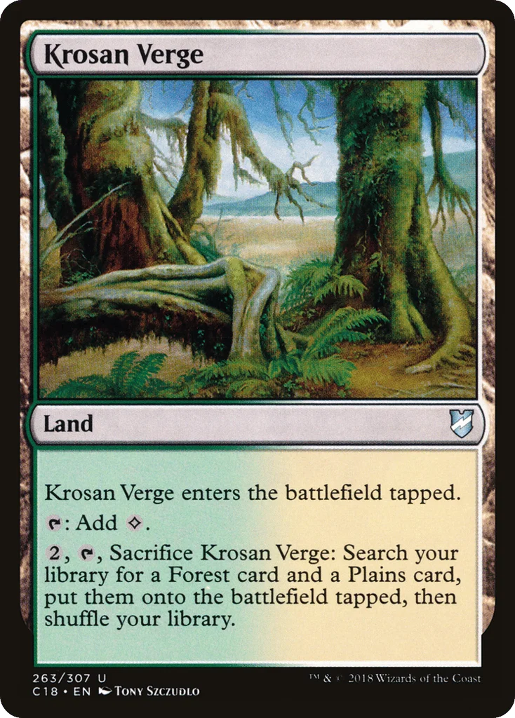Krosan Verge · Commander 2018