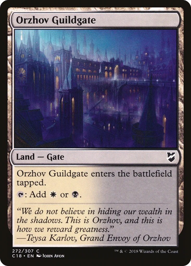 Orzhov Guildgate · Commander 2018