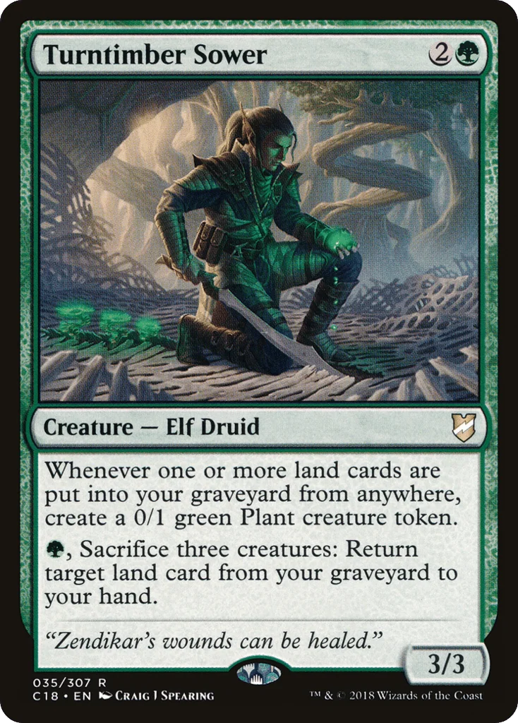 Turntimber Sower · Commander 2018