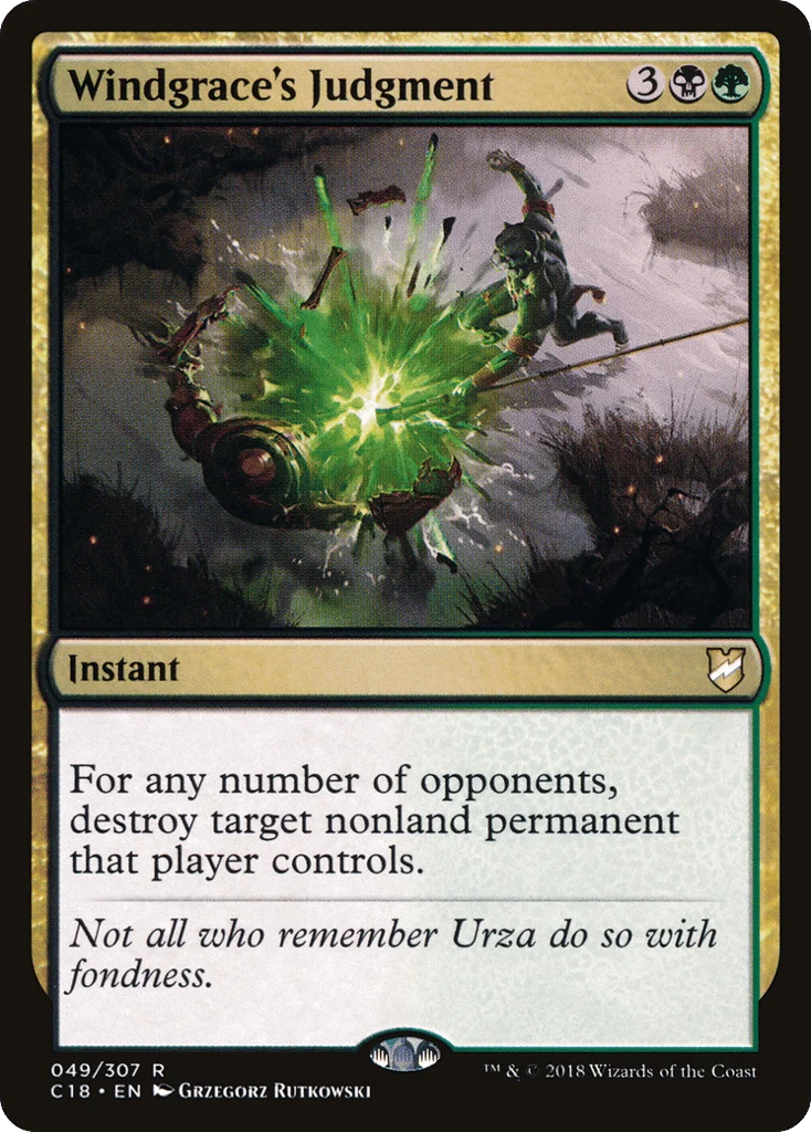 Windgrace's Judgment · Commander 2018