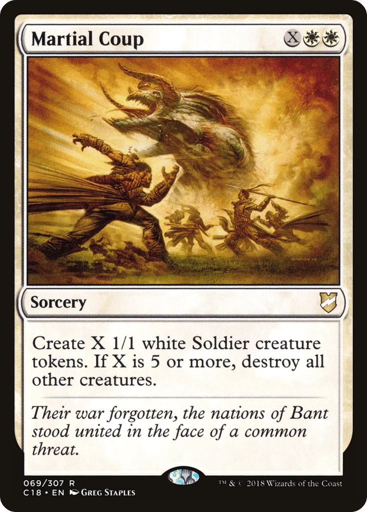 Martial Coup · Commander 2018