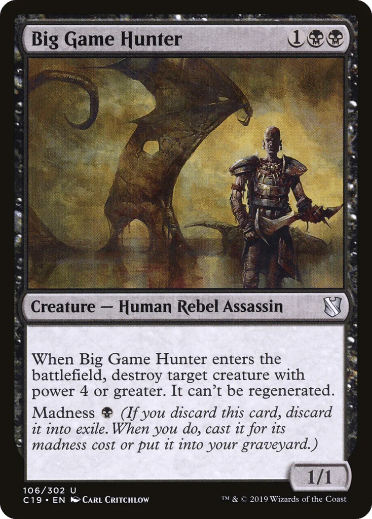 Big Game Hunter · Commander 2019