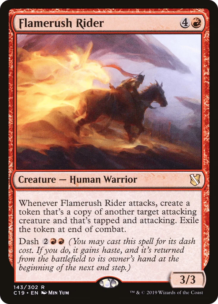 Flamerush Rider · Commander 2019