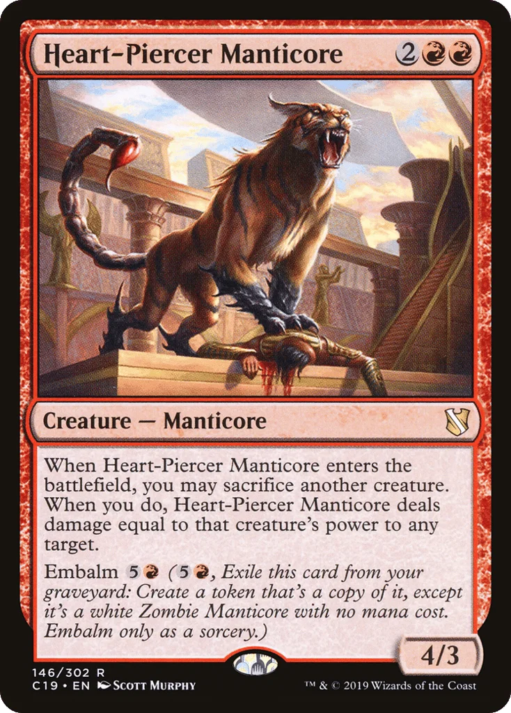 Heart-Piercer Manticore · Commander 2019