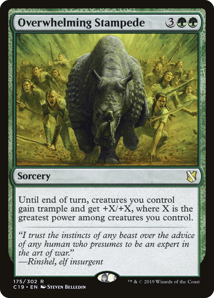 Overwhelming Stampede · Commander 2019