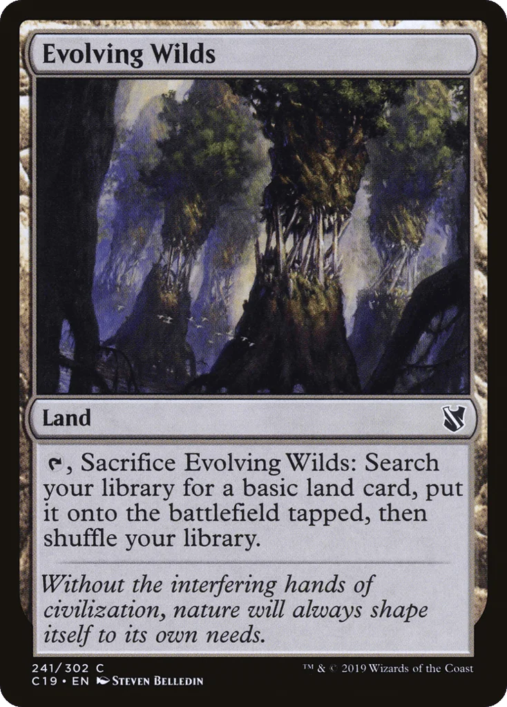 Evolving Wilds · Commander 2019