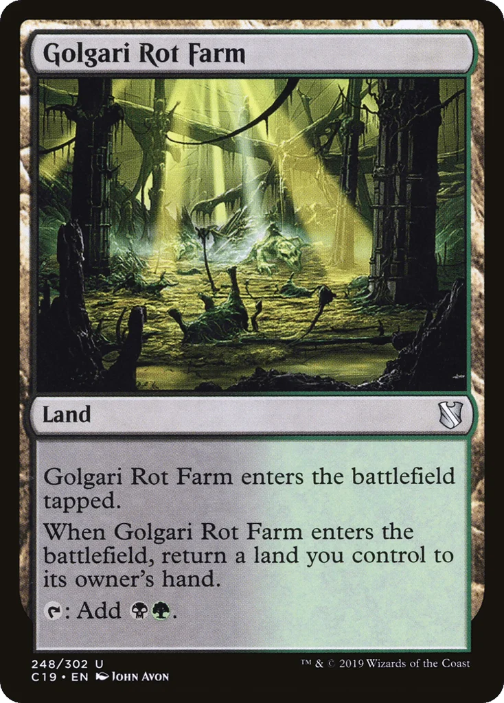 Golgari Rot Farm · Commander 2019