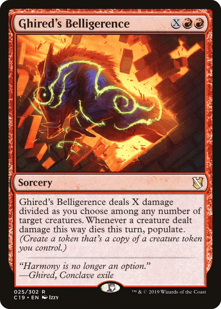 Ghired's Belligerence · Commander 2019
