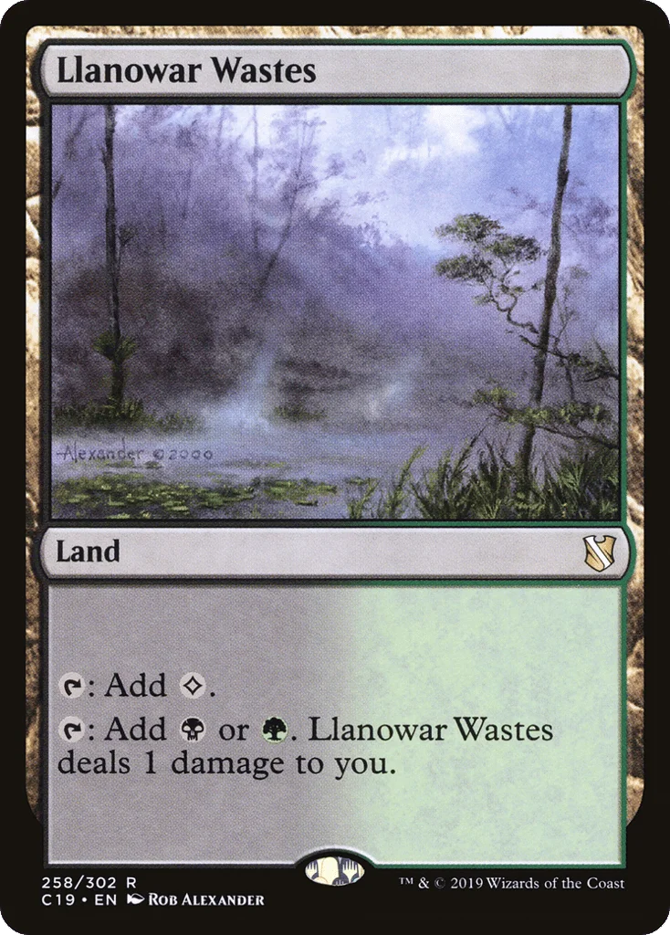 Llanowar Wastes · Commander 2019