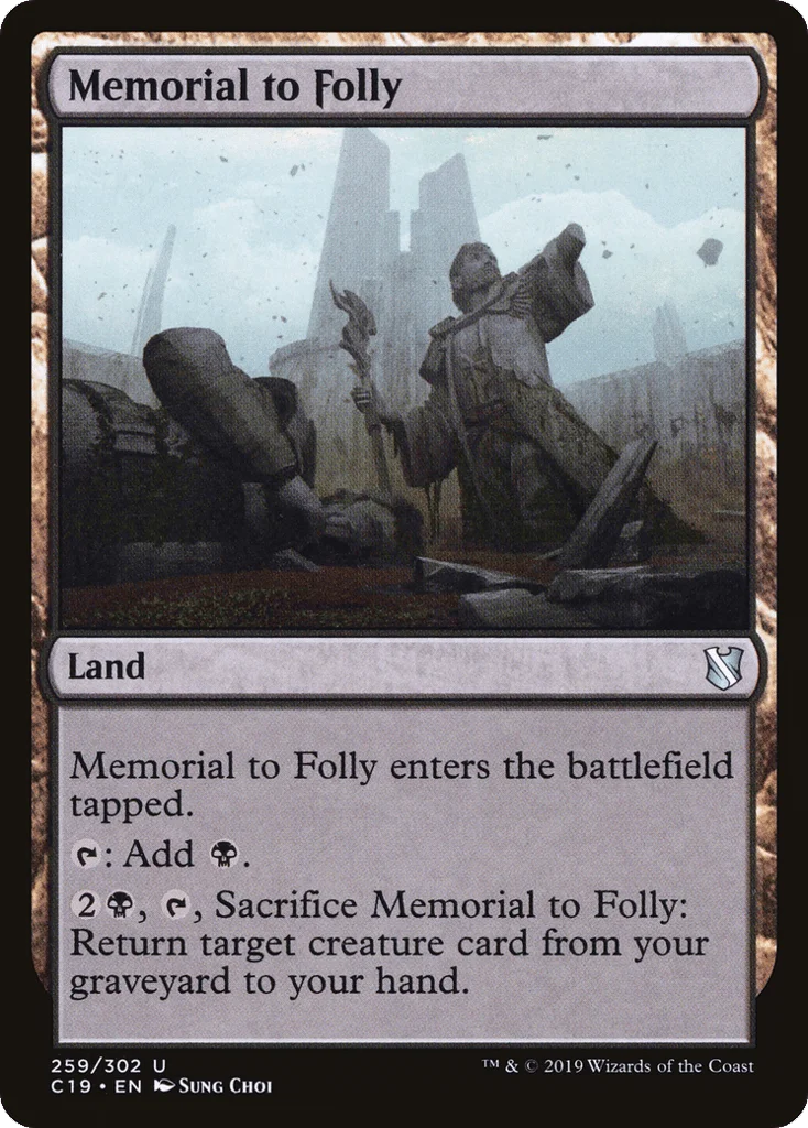 Memorial to Folly · Commander 2019