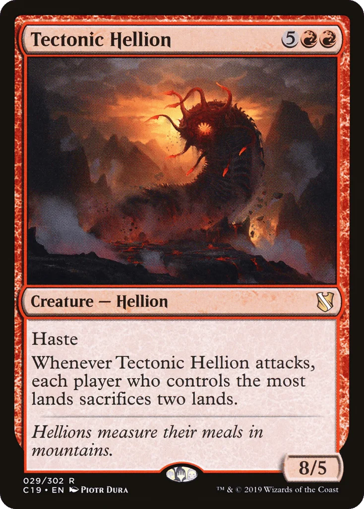 Tectonic Hellion · Commander 2019