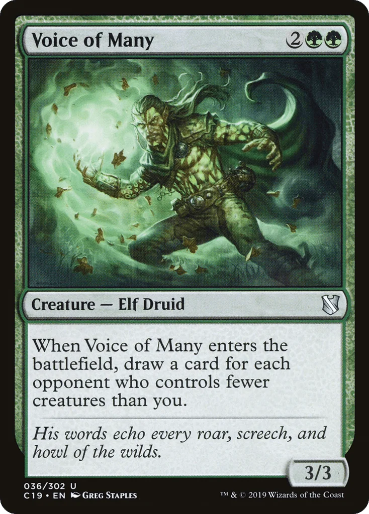 Voice of Many · Commander 2019