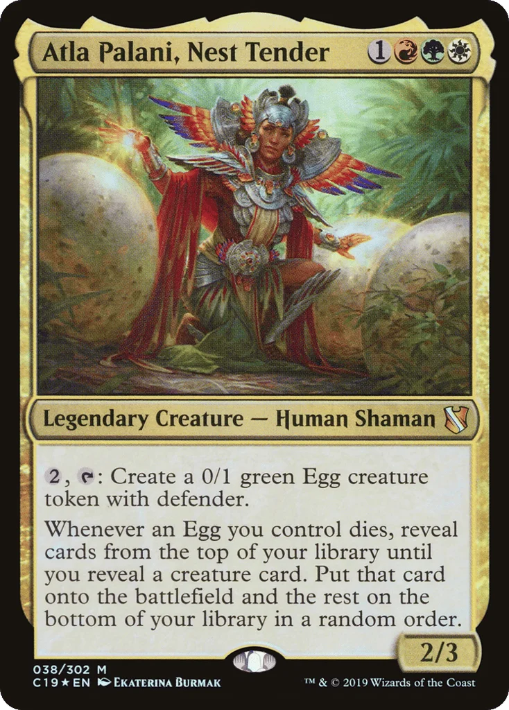 Atla Palani, Nest Tender · Commander 2019