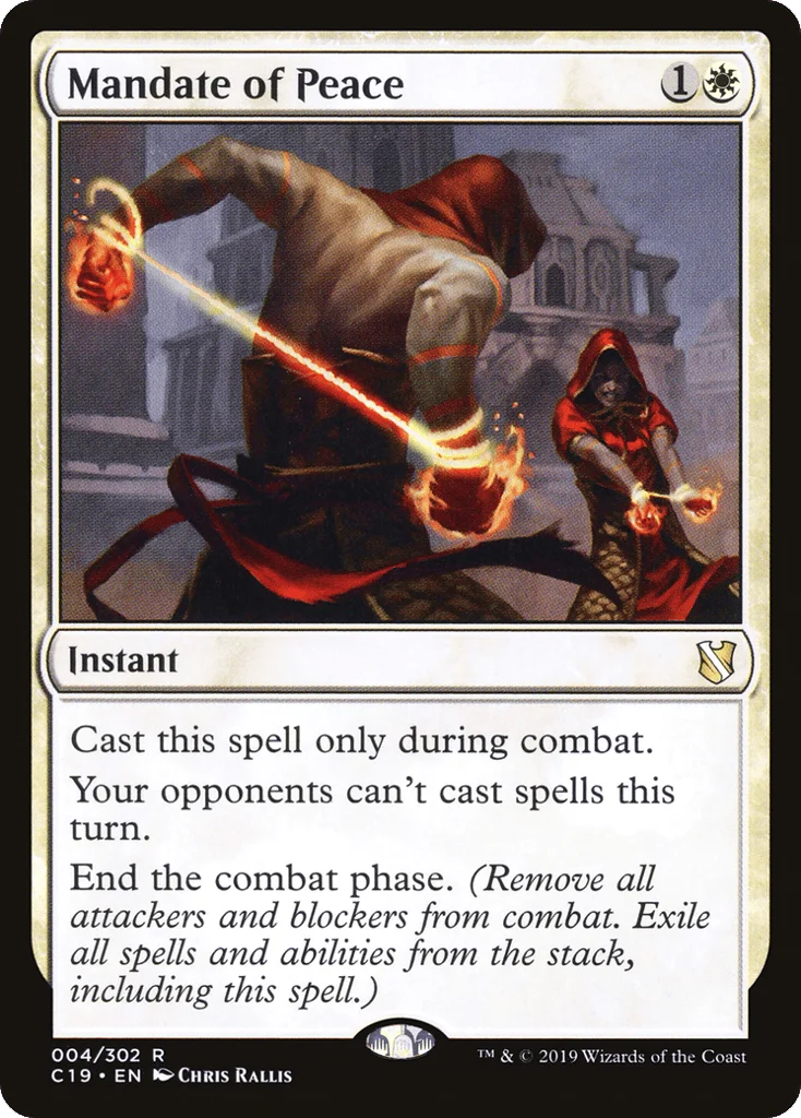 Mandate of Peace · Commander 2019