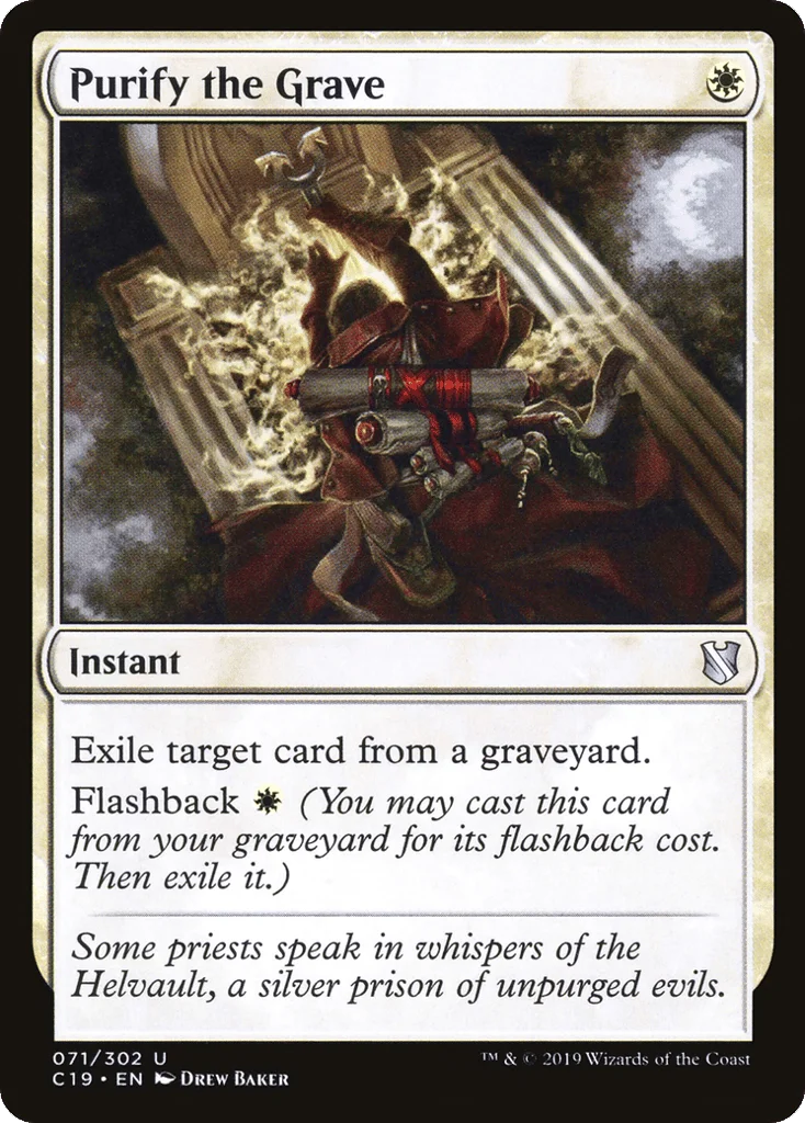 Purify the Grave · Commander 2019