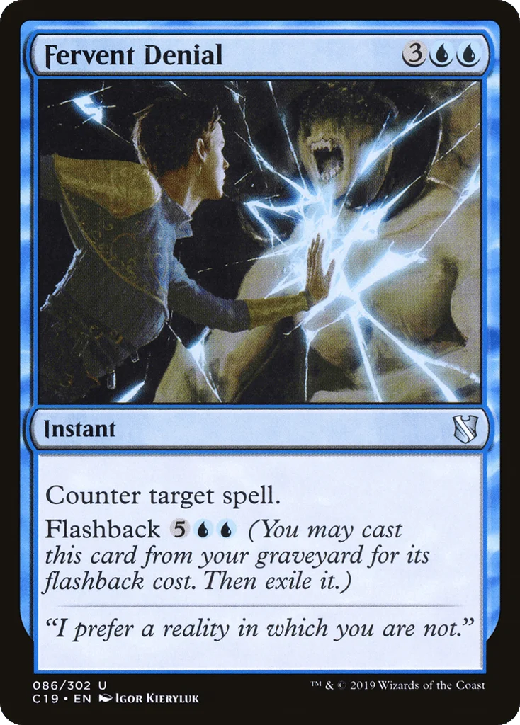 Fervent Denial · Commander 2019