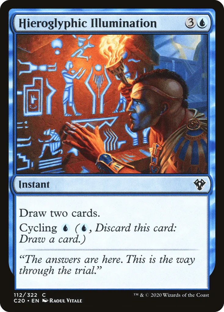 Hieroglyphic Illumination · Commander 2020