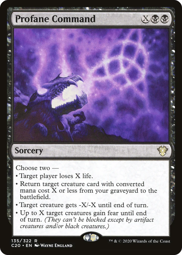Profane Command · Commander 2020