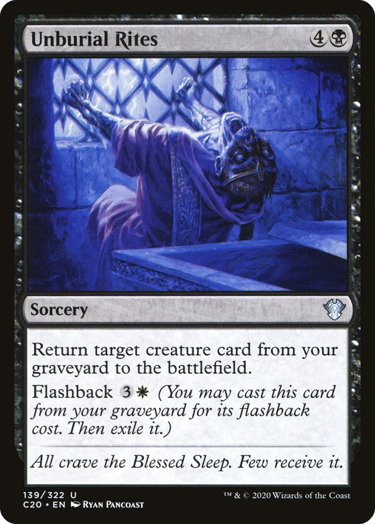 Unburial Rites · Commander 2020