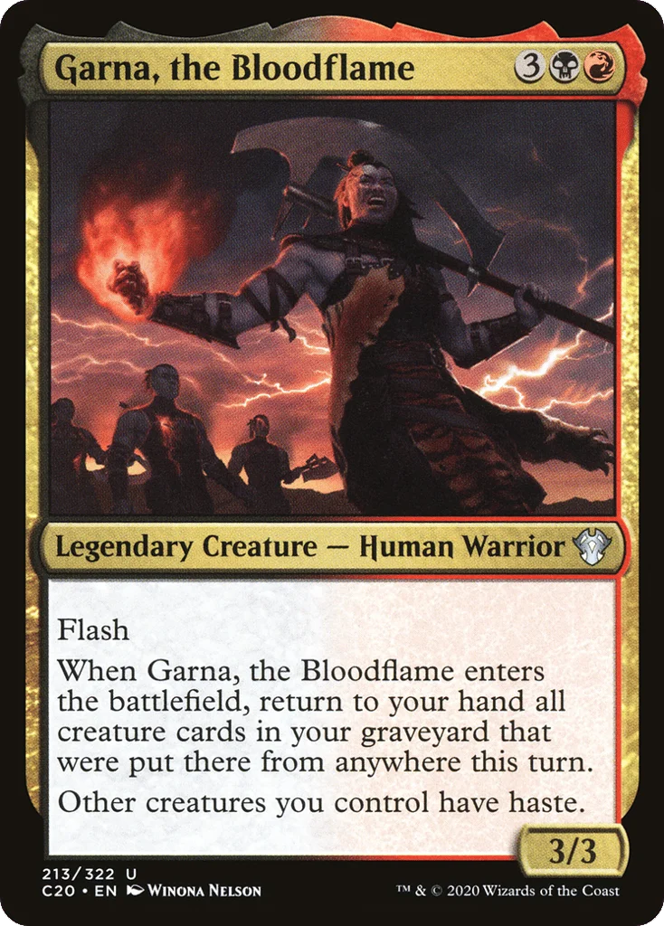 Garna, the Bloodflame · Commander 2020