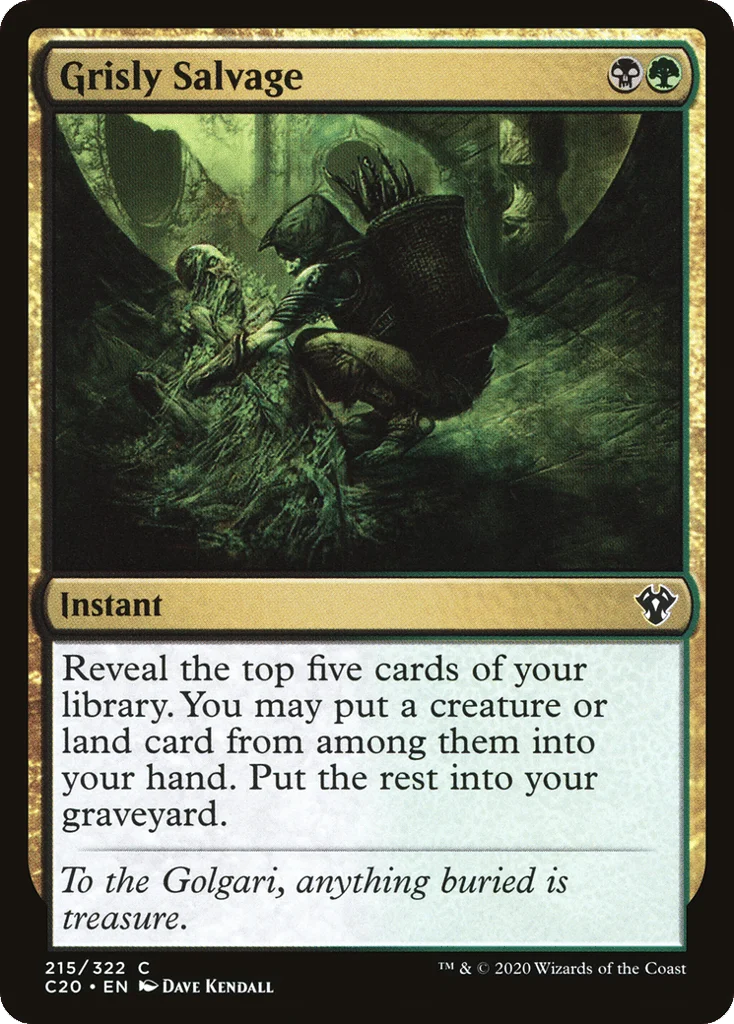 Grisly Salvage · Commander 2020