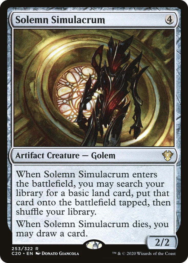 Solemn Simulacrum · Commander 2020