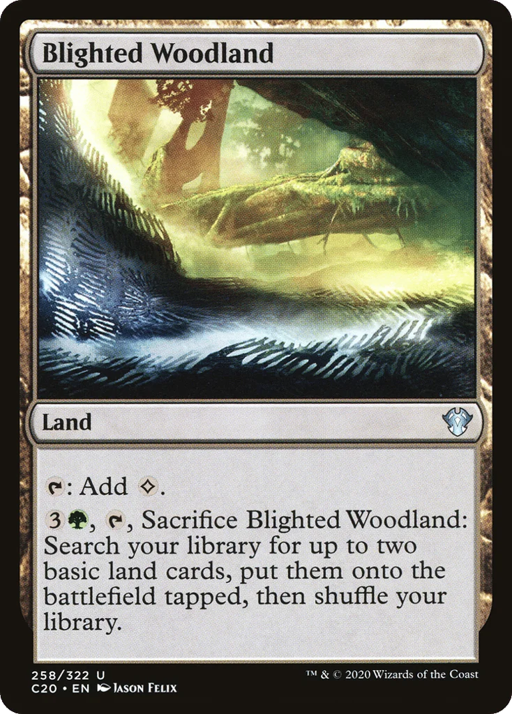 Blighted Woodland · Commander 2020
