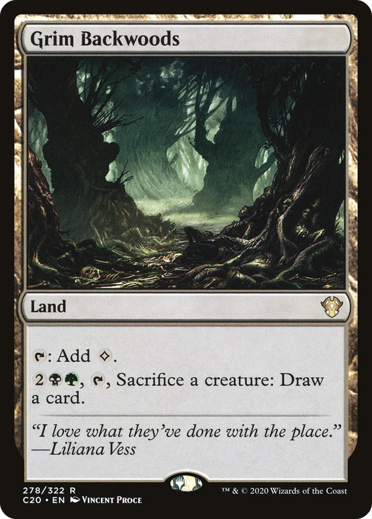 Grim Backwoods · Commander 2020