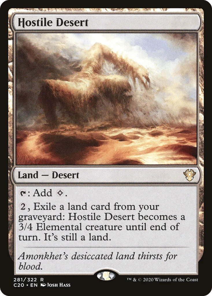 Hostile Desert · Commander 2020