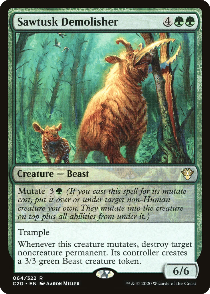 Sawtusk Demolisher · Commander 2020
