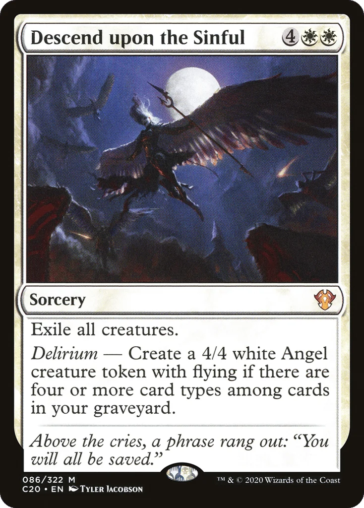 Descend upon the Sinful · Commander 2020