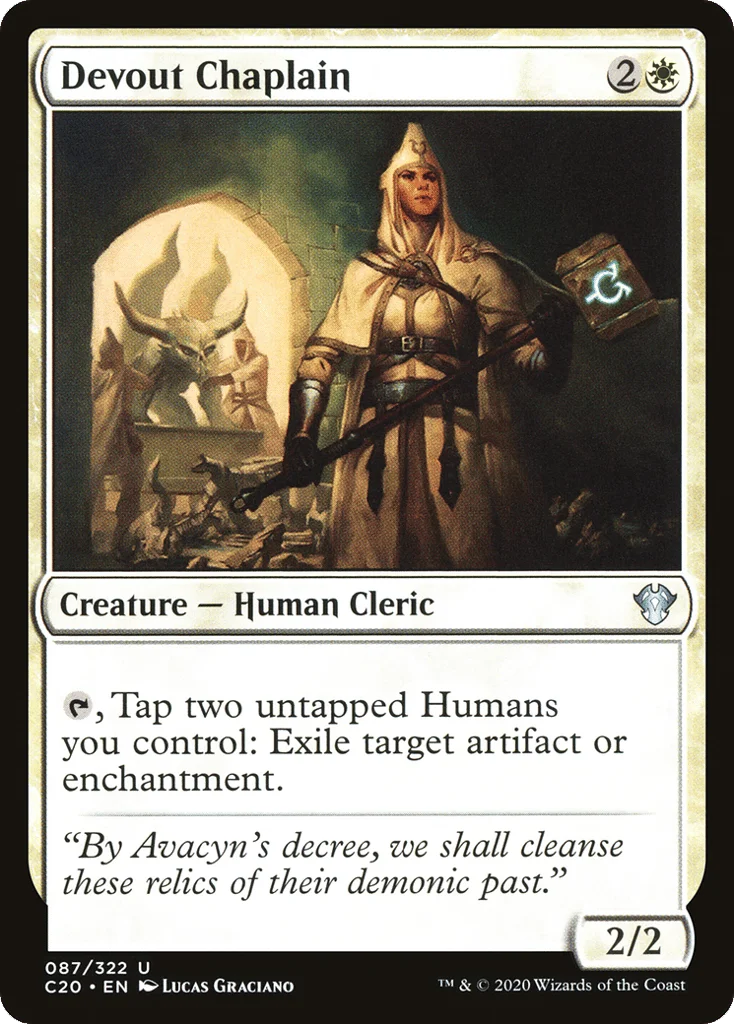Devout Chaplain · Commander 2020