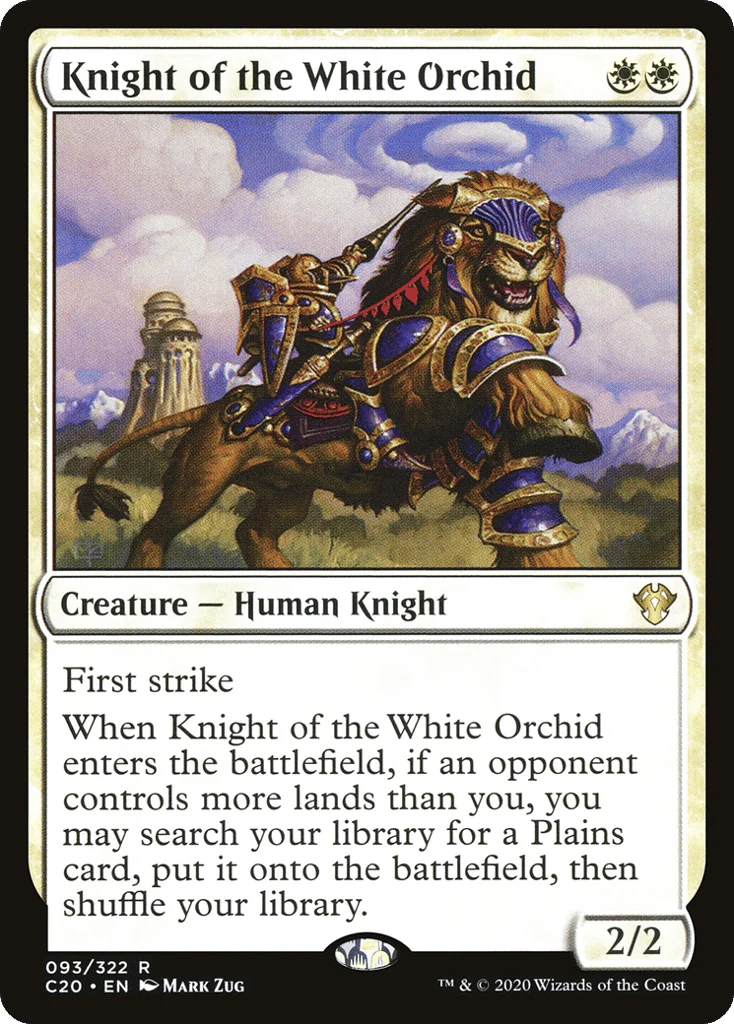 Knight of the White Orchid · Commander 2020