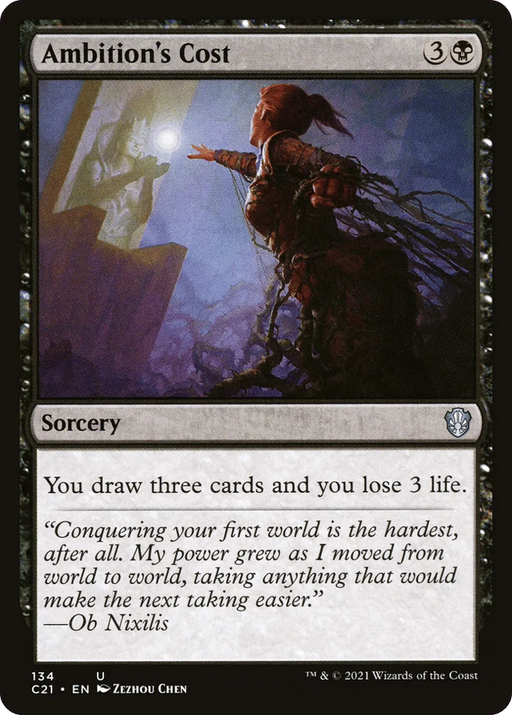 Ambition's Cost · Commander 2021