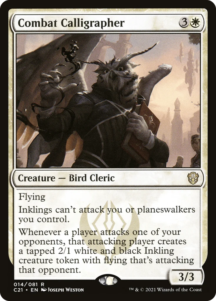Combat Calligrapher · Commander 2021