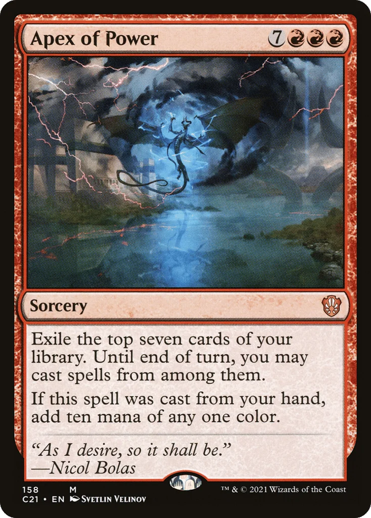 Apex of Power · Commander 2021