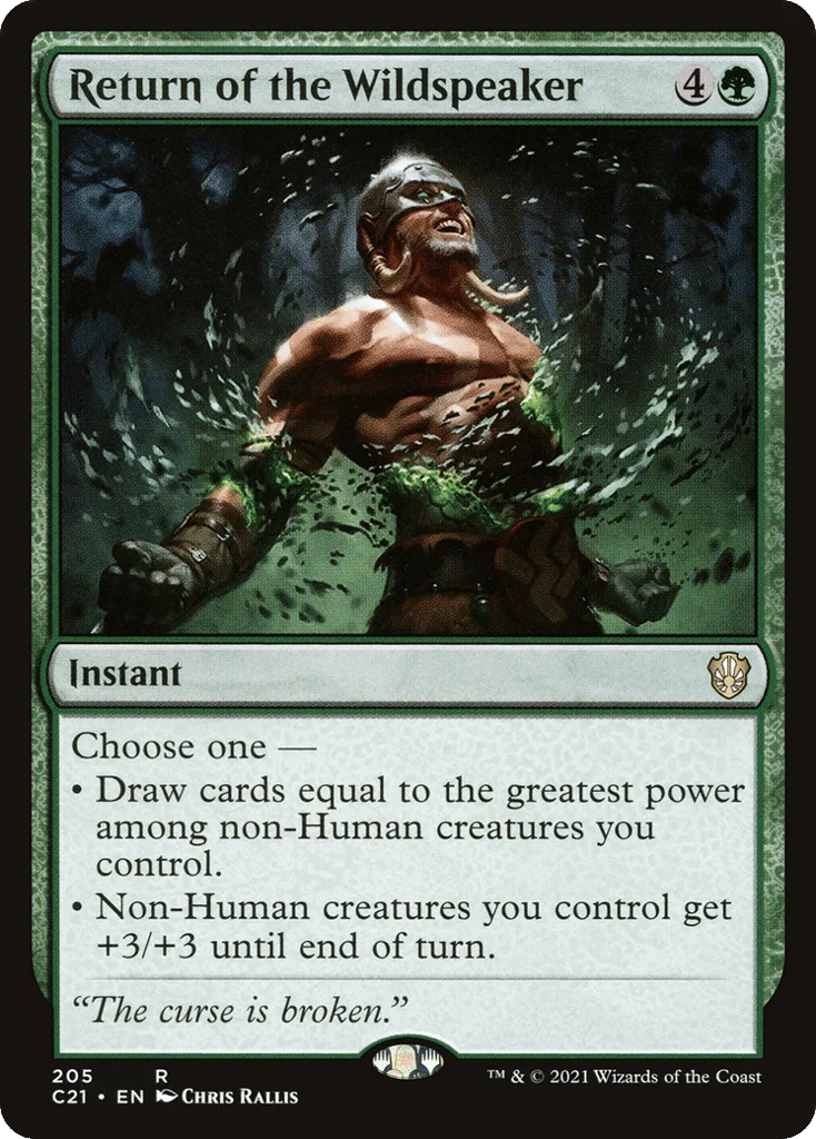 Return of the Wildspeaker · Commander 2021