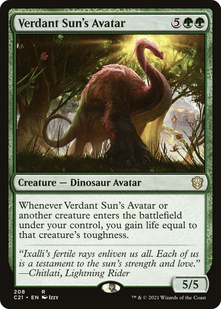 Verdant Sun's Avatar · Commander 2021