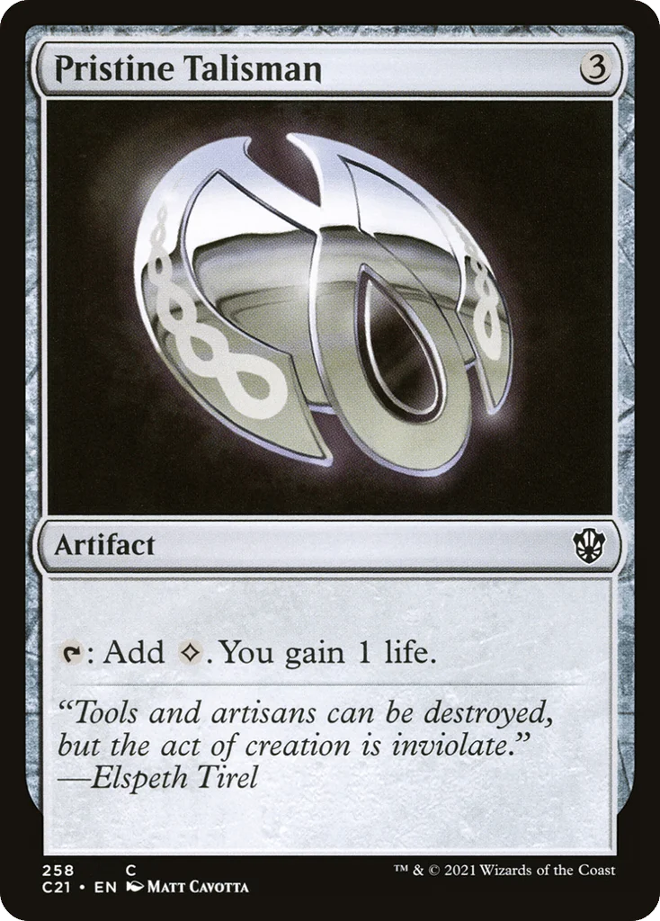Pristine Talisman · Commander 2021